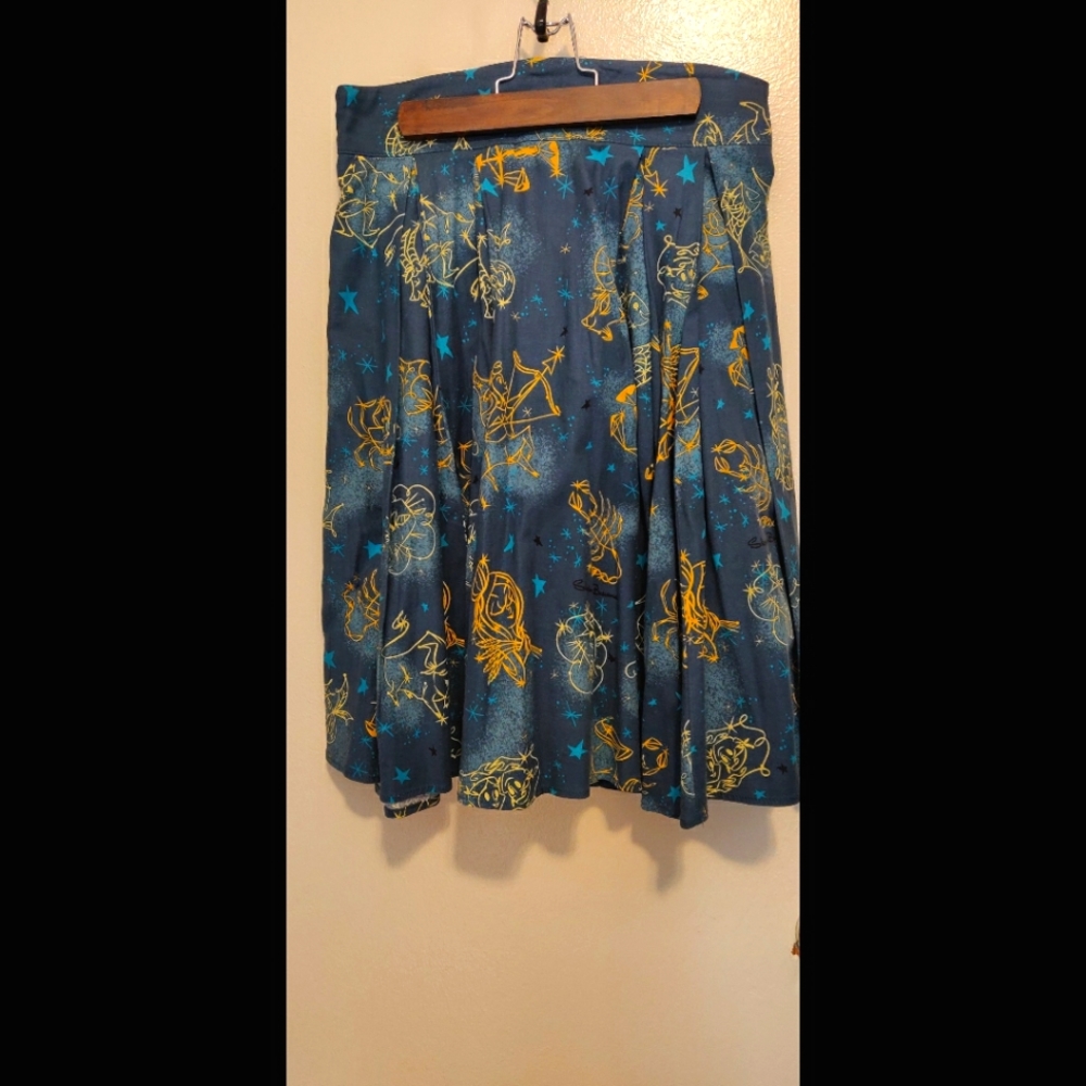 Pin Up Girl Clothing Little Jun skirt in zodiac print